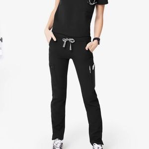 Black figs scrub pants